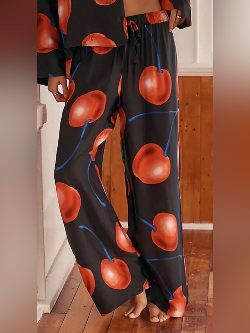 Anthropologie Lyrebird Silky Pajama Pants